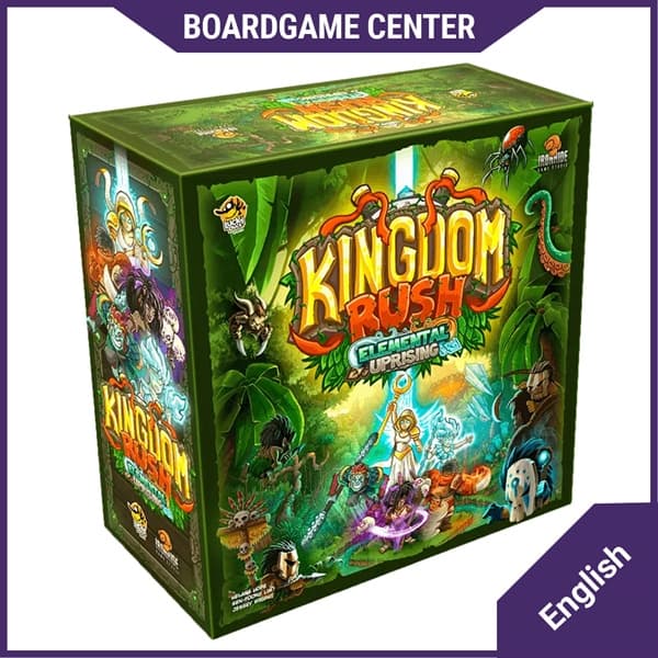 Bộ trò chơi Boardgame - Kingdom Rush: Elemental Uprising (2023) Become epic heroes defending the kingdom in this tabletop tower-defense game